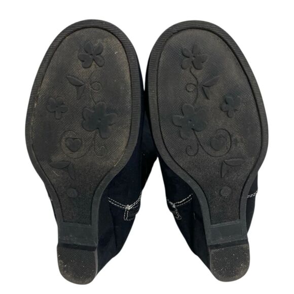 Zodiac Sidney Black Suede Cozy Mid-Calf Winter Boot Women's Size 4 - Picture 6 of 9